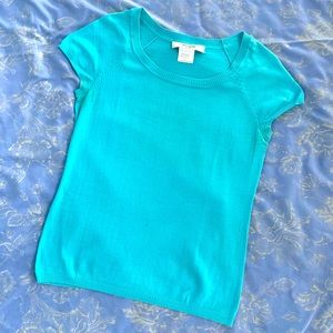 Liz Claiborne Turquoise Tee